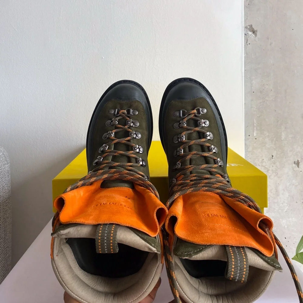 Mens sz 41 (US 8.5) Diemme Everest Sage Green Mix Boots - Picture 3 of 8